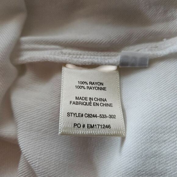 Cloth & Stone Womens Sleeveless Dress Medium White Casual Boho Chic Resort Wear - Picture 9 of 9